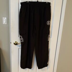 Dolce & Gabbana Black Cargo Pants with Logo Patches